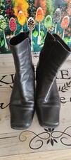 Leder Stiefellette