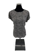 OPUS Damen Kurzarmbluse FERENA Splash aus weich fließender Viskose Gr. 44