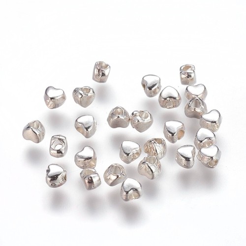 Herz perlen 100 - herz, 4mm