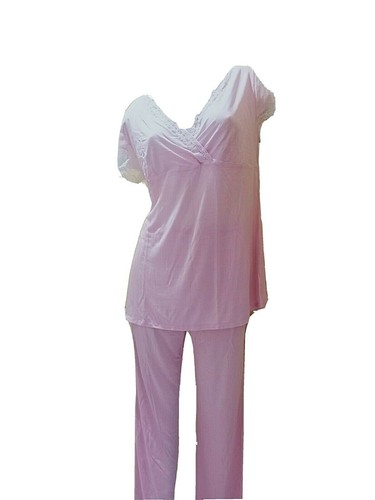 Damen pyjama halbarm hose - damen, lang