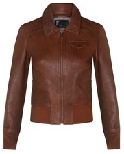 Damen hellbraune Leder