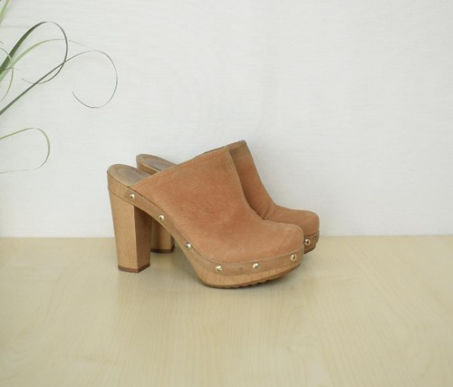 Braune unisa high - heel, clogs