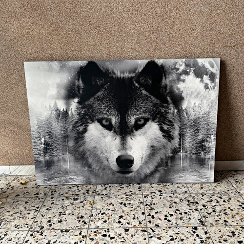 Wandbild wolf motiv tiere - wandbild,