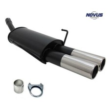Novus Sport Auspuff Endschalldämpfer 2x76 rund Edelstahl Opel Astra H Caravan
