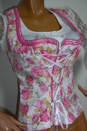Rosen dirndl trachtenmieder - rosen,