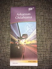 Straßenkarte USA Arkansas Oklahoma Roadmap Landkarte