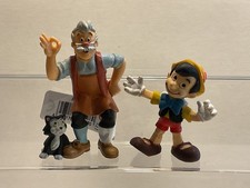 Disney Pinocchio + Gepetto mit Kater Figaro Bully Bullyland 2 x Figur Set