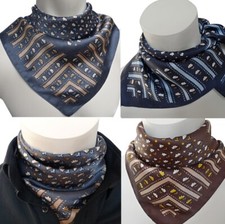 hochwertiges Herren Seidentuch Halstuch Nickituch Blumen Punkte Streifen 1640