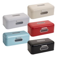 Echtwerk Brotkasten "Retro" aus Metall Brotaufbewahrungsbox Brotbox B-WARE