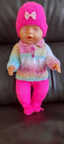 Handgestrickte puppenkleidung - handgestrickte,