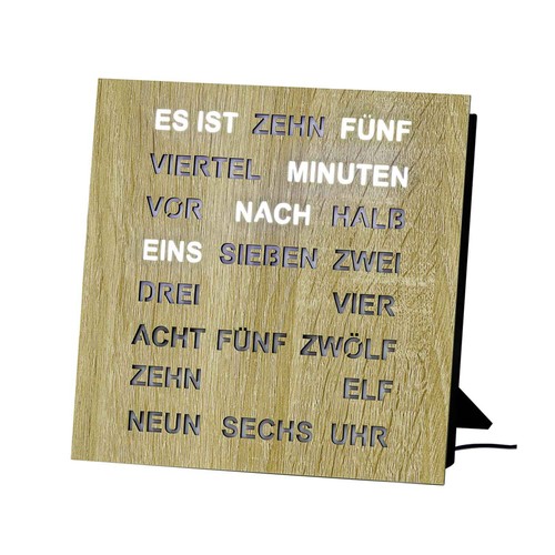 Digitale tischuhr wortuhr ams - wortuhr,
