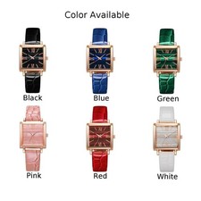 Klassische eckige Damenuhr mit