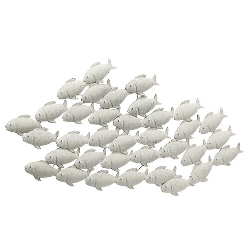 Wandobjekt fischschwarm groß - wandobjekt,