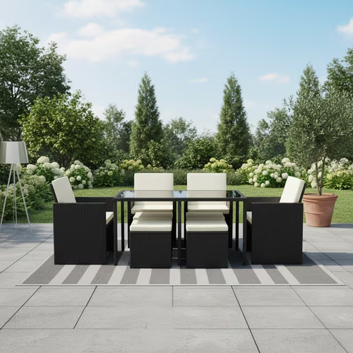 Sitzer rattan gartenmöbel - 8-sitzer,