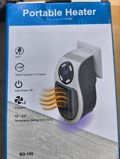 Steckdosen Heizlüfter BD-165 mit Fernbedienung Timer 2 Stufen