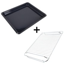 AEG Backofen Herd Grillpfanne + Gitter Backblech 466 x 385 x 40 mm 3878856206