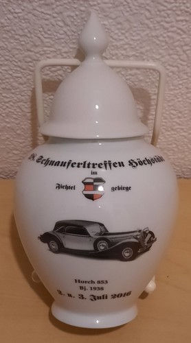 Porzellan vase deckel pokal - vase,