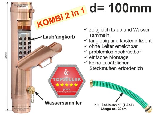 Kupfer fallrohr kombi - kupfer,