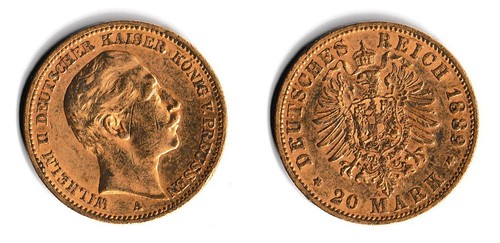 Mark gold 1889 - mark,