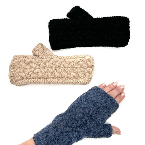 Alpaka pulswärmer damen aus - alpaka,