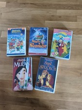 5 VHS Videokassetten Disney u.a.