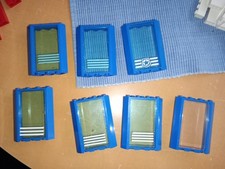 Lego City 7498  Polizeistation Polizei , nur  Zubehör 7 Eckfenster mit Scheibe 