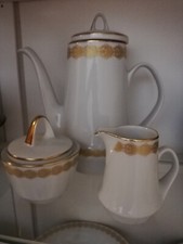 Bavaria Seltmann Kaffeegeschirr mit Goldrand-Verzierung