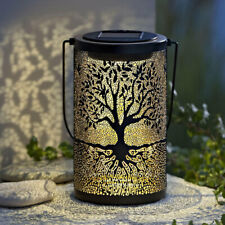 Solar-Laterne Lebensbaum Solar LED Garten Deko Licht Beleuchtung Dekoration