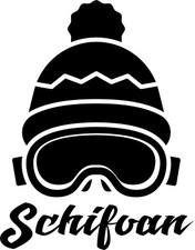 Autoaufkleber Skifahren  025