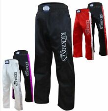BAY® edel STICK Kickboxhose Kickboxen Kickbox-Hose Thaiboxen lang Satinhose lang