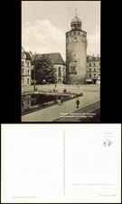 Görlitz Zgorzelec Marienplatz mit Museum, Annenkapelle und Dickem Turm 1963