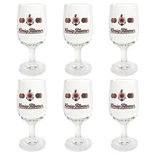 6x König Pilsener Bierglas