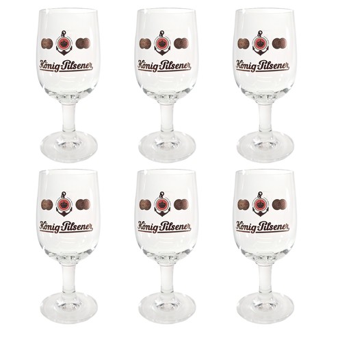 König pilsener bierglas - 6x,
