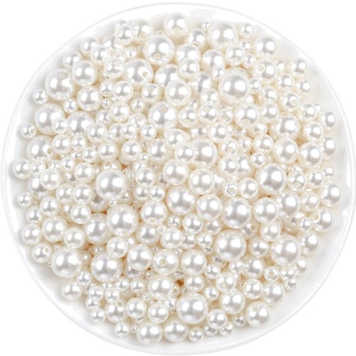 Perlen elfenbein acryl 800 - perlen,,