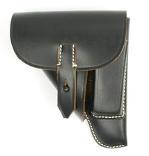 Pistolentasche WH Offizier Leder Walther PPK, Holster schwarz