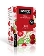 INSTICK Getränkepulver Kirsche 12-er Packung (für 12 x 0,5 L)