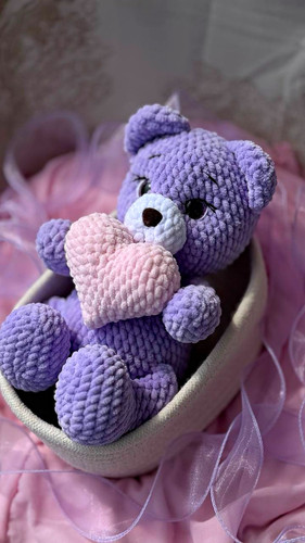 Handgehäkelter mini teddy - handgehäkelter, mini-teddy