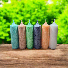 Stumpenkerze Stearin Stearinkerze CO2 neutral Handmade Dekoration Stumpen Kerzen