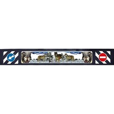 Spritzschutz Schmutzfänger Schmutzfängerleiste LKW Anhänger Heckschürze /Wölfe 