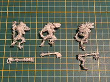 Warhammer Lizardmen Echsenmenschen 3 Kroxigor Metal Used Rare OOP