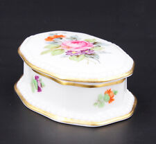 Rosenthal Porzellan Pillendöschen Schmuckdose- Centralhotel Berlin, Perlrand #L2