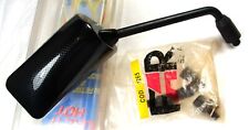 FAR 1622 dx Motorrad Spiegel re. eckig Carbon schwarz M 8/M 10 Gewinde 4 Adapter