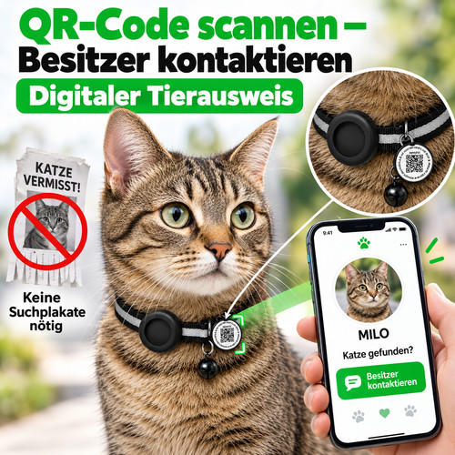 Katzen halsband tracker - halsband,