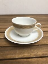 Winterling Marktleuthen Bavaria KAFFEETASSE/UNTERTASSE mit Goldrand geätzt.