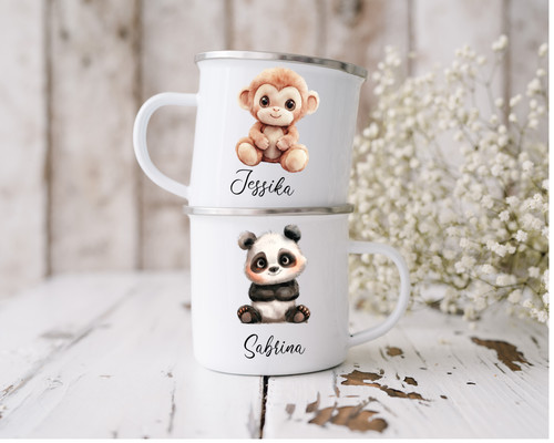 Emaille tasse kinder - emaille, tasse,