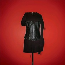 Korsett Halbbrust schwarz Kunstleder 76 cm Macht einen Preisvorschlag!?? 