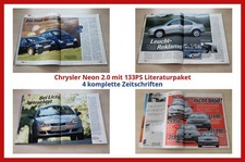 Chrysler Neon 2.0 mit 133PS Literaturpaket - 4 komplette Zeitschriften