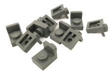 10 Stück LEGO Konverter 1x1 90 Grad, 6225494, dunkel grau, 36840, NEU