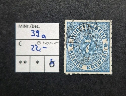 Württemberg 39a tadellos - württemberg, nr.