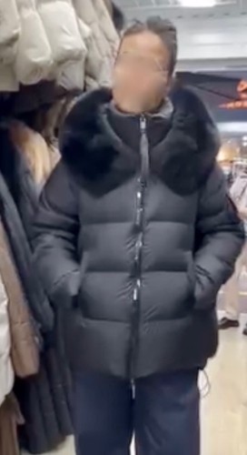 Damen schwanendaunenjacke mit - damen,